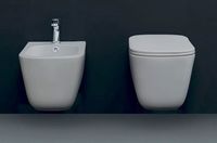 Унитаз Kerasan Tribeca 511459 подвесной Grigio matt без сиденья — фото 2, Унитазы