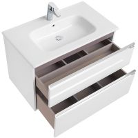 Тумба под раковину Roca The Gap 80 A857399806 подвесная Белый глянец — фото 3, Мебель для ванной