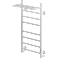 Электрический полотенцесушитель Ника Way-2 80/40 U с полкой Белый матовый — фото 1, Электрические полотенцесушители