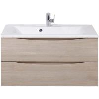 Тумба под раковину BelBagno Marino 90 MARINO-900-2C-SO-RG-P подвесная Rovere Grigio — фото 1, Тумбы под раковину