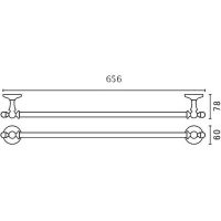 Товар: Полотенцедержатель Art&Max Antic Crystal AM-E-2624SJ-Do Золото - фото 3 Полотенцедержатель Art&Max Antic Crystal AM-E-2624SJ-Do Золото — фото 3, Полотенцедержатели