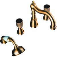 Смеситель на борт ванны Boheme Royal Cristal 391-Royal/CRST black Бронза — фото 1, Смесители