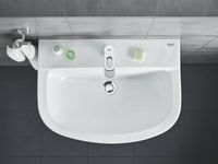 Раковина Grohe Bau Ceramic 45 39424000 Белая — фото 2, Раковины подвесные