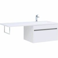 Товар: Тумба с раковиной Aquanet Токио 130 R 239218 подвесная Белая - фото 2 Тумба с раковиной Aquanet Токио 130 R 239218 подвесная Белая — фото 2, Тумбы с раковиной