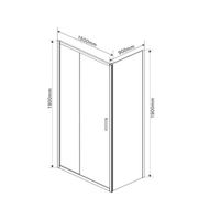 Товар: Душевой уголок Vincea Garda VSR-1G9015CL 150х90 профиль Хром стекло прозрачное - фото 5 Душевой уголок Vincea Garda VSR-1G9015CL 150х90 профиль Хром стекло прозрачное — фото 5, Прямоугольные душевые уголки