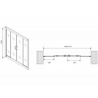Товар: Шторка на ванну Abber Schwarzer Diamant 150х140 AG57150 профиль Хром стекло прозрачное - фото 4 Шторка на ванну Abber Schwarzer Diamant 150х140 AG57150 профиль Хром стекло прозрачное — фото 4, Шторки для ванной раздвижные