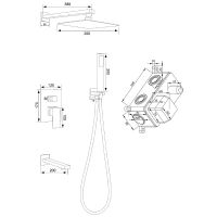 Товар: Душевая система Ростовская Мануфактура Сантехники SUS129-2S Нержавеющая сталь - фото 6 Душевая система Ростовская Мануфактура Сантехники SUS129-2S Нержавеющая сталь — фото 6, Душевое оборудование. Душевая программа