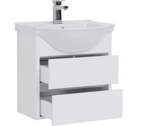 Тумба под раковину Aquanet Сидней 60 243667 подвесная Белая — фото 4, Мебель для ванной