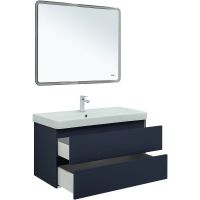 Тумба под раковину Aquanet Вега 2.0 100 337945 подвесная Маренго — фото 6, Тумбы под раковину