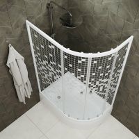 Товар: Душевой уголок Triton Коралл 120х80 В L Щ0000061782 профиль Белый стекло прозрачное с узором - фото 3 Душевой уголок Triton Коралл 120х80 В L Щ0000061782 профиль Белый стекло прозрачное с узором — фото 3, Душевые уголки