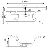 Тумба с раковиной Iddis Edifice 100 EDI10B0i95K подвесная Голубая — фото 13, Мебель для ванной