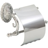 Держатель туалетной бумаги Migliore Edera 16910 с крышкой Хром — фото 1, Держатели туалетной бумаги