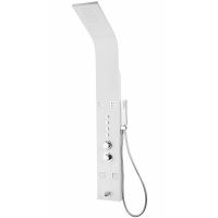 Душевая панель Denberg LT-203 с термостатом Белая матовая — фото 1, Душевое оборудование. Душевая программа