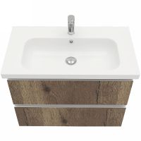 Товар: Тумба под раковину Laparet Electra 80 LE-WCAB-80-222 подвесная Дуб Рока - фото 3 Тумба под раковину Laparet Electra 80 LE-WCAB-80-222 подвесная Дуб Рока — фото 3, Мебель для ванной
