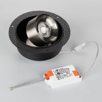 Товар: Встраиваемый светильник Arlight Plurio 038077 Никель/Черный - фото 3 Встраиваемый светильник Arlight Plurio 038077 Никель/Черный — фото 3, Точечные светильники