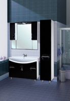 Товар: Шкаф пенал Bellezza Лагуна 35 R 4622107081049 R Черный Белый - фото 2 Шкаф пенал Bellezza Лагуна 35 R 4622107081049 R Черный Белый — фото 2, Мебель для ванной