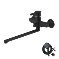 Смеситель для ванны Olive's Torres 17221TRB универсальный Черный матовый — фото 2, Смеситель для ванны