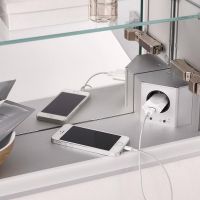 Зеркальный шкаф Emco Asis prime 80 9497 060 62 с подсветкой Серебро — фото 6, Мебель для ванной