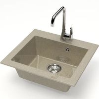 Кухонная мойка Bergg Z35 B035Q005 Песочная — фото 2, Кухонные мойки