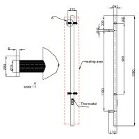 Электрический полотенцесушитель Boheme Uno 726-MW Белый матовый — фото 11, Электрические полотенцесушители