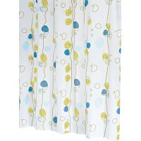 Штора для ванны Ridder Soaring 180х200 42393 Белая с узором — фото 1, Шторы для ванной