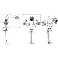 Товар: Смеситель для биде Boheme Imperiale Presente 336 Золото - фото 3 Смеситель для биде Boheme Imperiale Presente 336 Золото — фото 3, Смесители