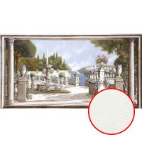 Фреска Ortograf Городской пейзаж живопись 11456 Фактура флок FLK Флизелин (5,1*2,7) Белый/Зеленый/Голубой, Город/Пейзаж/Живопись — фото 1, Фрески