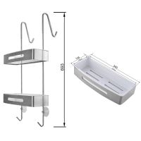 Товар: Полка корзина Art&Max AM-T-2702B-S Хром Белый - фото 5 Полка корзина Art&Max AM-T-2702B-S Хром Белый — фото 5, Полки для ванной и душа