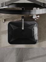 Раковина-чаша Orange 46 B02-460MB Черная матовая — фото 10, Раковины накладные