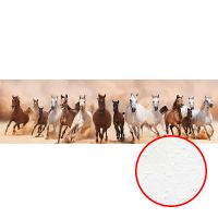 Фреска Ortograf Животные 4596 Фактура бархат FX Флизелин (5,1*1,5) Белый/Коричневый/Розовый, Животные — фото 1, Фрески