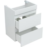 Товар: Тумба под раковину Aquanet Нота New 50 335416 подвесная Белый глянец - фото 11 Тумба под раковину Aquanet Нота New 50 335416 подвесная Белый глянец — фото 11, Мебель для ванной