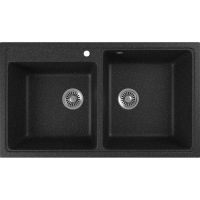 Кухонная мойка Domaci Бьелла DMC-85K GWS-85K-308 Черная — фото 1, Кухонные мойки