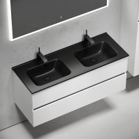 Тумба под раковину Sancos Urban 120 UR120-2W подвесная Белый глянец — фото 12, Мебель для ванной