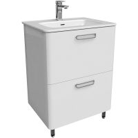 Тумба с раковиной Iddis Brick 60 BRI60WFi95K Белая — фото 1, Тумбы с раковиной