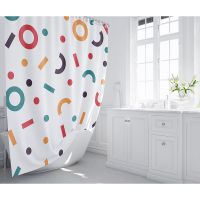 Товар: Шторка для ванны Fixsen Design Candy FX-2512 180х200 Белая с разноцветными фигурами - фото 2 Шторка для ванны Fixsen Design Candy FX-2512 180х200 Белая с разноцветными фигурами — фото 2, Шторы для ванной