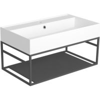 Консоль под раковину Simas Agile 80 AGSS81 Черная матовая — фото 2, Консоли для раковины