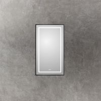 Зеркало BelBagno Kraft 50 с подсветкой Черное с сенсорным выключателем и подогревом арт-SPC-KRAFT-500-900-LED-TCH-WARM-NERO — фото 3, Зеркала в ванную комнату