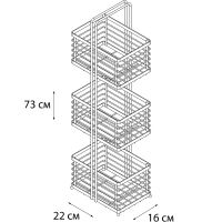 Напольная полка Fixsen Antik FX-852 Бронза — фото 4, Полки для ванной и душа