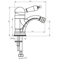 Смеситель для биде Boheme Medici Ripresa 306-MR-W Бронза — фото 2, Смесители