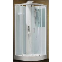 Душевая дверь для кабины Aquanet Passion R №1/4 215020 профиль Серебро стекло прозрачное — фото 1, Раздвижные душевые двери