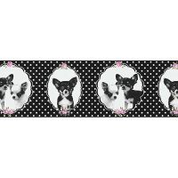 Бордюр детский AS Creation Little Stars 35850-1 Винил на флизелине (0,17*5) Черный, Животные — фото 1, Обои для стен