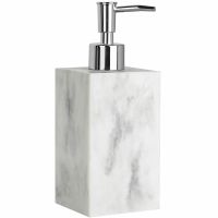 Дозатор для жидкого мыла WasserKRAFT Kammel K-9199 Белый мрамор Хром — фото 1, Дозаторы