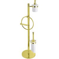 Напольная стойка Cezares Olimp OLIMP-WBD-03/24-M Золото 24 карат — фото 1, Стойки - набор держателей