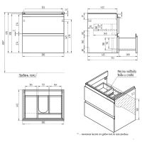 Товар: Тумба под раковину Cersanit Moduo 60 64140 подвесная Белая - фото 9 Тумба под раковину Cersanit Moduo 60 64140 подвесная Белая — фото 9, Мебель для ванной