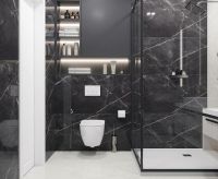 Керамогранит Laparet Zodiac темно-серый полированный 60х120 см — фото 3, Керамогранит