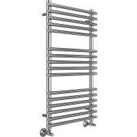 Водяной полотенцесушитель Terminus Кремона П16 500х1000 4670078530677 Хром, нижнее подключение, G 1/2" ВР, с комплектом вентилей — фото 1, Водяные полотенцесушители