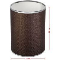Товар: Ведро для мусора Geralis M-PCH-B Punto Шоколад, кант Хром, 3 л - фото 2 Ведро для мусора Geralis M-PCH-B Punto Шоколад, кант Хром, 3 л — фото 2, Мусорные ведра