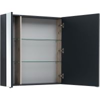 Зеркальный шкаф Aquanet Алвита New 100 277543 Антрацит — фото 6, Зеркальные шкафы в ванную