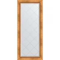 Зеркало Evoform Exclusive-G 156х66 BY 4146 с гравировкой в багетной раме - Римское золото 88 мм — фото 1, Мебель для ванной