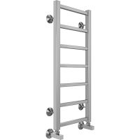 Водяной полотенцесушитель Terminus Контур П7 300х800 4670078529633 Хром, нижнее подключение, G 1/2" ВР, с угловым соединением — фото 1, Водяные полотенцесушители